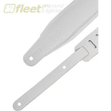 Levy’s M26PD-WHT_WHT Top Grain Leather Guitar Strap - White STRAPS