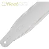 Levy’s M26PD-WHT_WHT Top Grain Leather Guitar Strap - White STRAPS