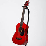 BeaverCreek BCTD401TR 1/2 Size Steel string Acoustic Guitar - Trans Red