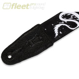 Levys MPD2-013 2’’ Polyester Sublimation-Printed Guitar Strap Adjustable To 65’’ – White Dragon Design STRAPS