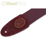 Levys MSSC8-BRG 2’’ Signature Series Cotton Guitar Strap Adjustable To 65’’ - Burgundy STRAPS