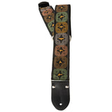 Paul Reed Smith 113011-045 2" Deluxe Retro Custom Jacquard Guitar Strap, Orange Birds
