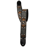 Paul Reed Smith 113011-046 2" Deluxe Retro Custom Jacquard Guitar Strap, Beige Birds