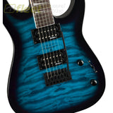 Jackson JS Series Dinky JS20 DKQ 2PT Electric Guitar - Transparent Blue Burst - 2910211586 SOLID BODY GUITARS