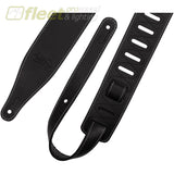 Levys M17BAS-BLK Like Butter Series Pull-Up 2.5’’ Wide Leather Guitar Strap - Distressed Black STRAPS