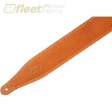 Levys M17BDS-TAN Like Butter Series Garment 2.5’’ Wide Leather Guitar Strap - Double Stitched Tan STRAPS