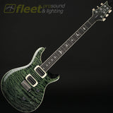 PRS SE Custom 24 Quilt Electric Guitar In Teal Black w/Gig Bag - CU4QQEIN1TK SOLID BODY GUITARS