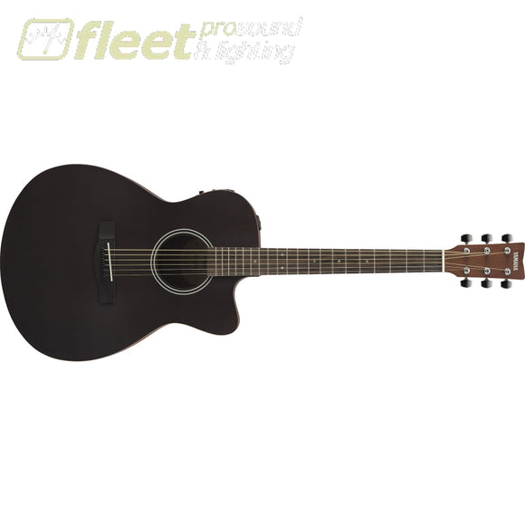 Yamaha FSX400C SMB Single Cutaway Concert Style 6 String RH Acoustic Electric Guitar - Smoky Black 6 STRING ACOUSTIC WITH ELECTRONICS