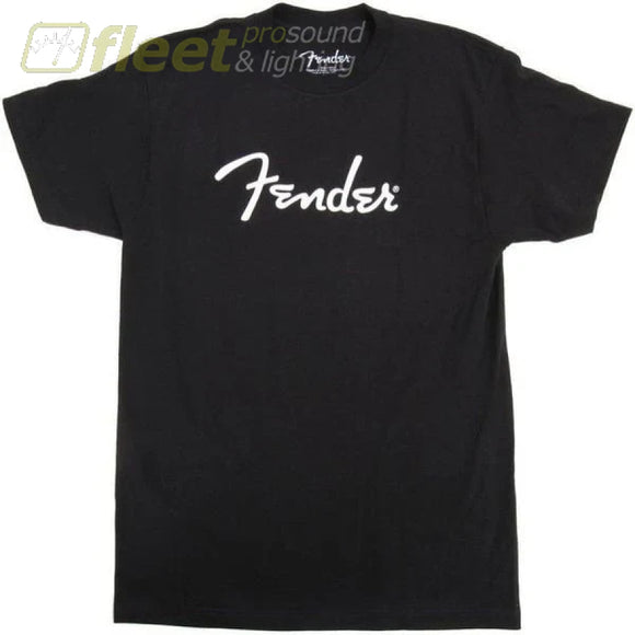 Fender Logo T-Shirt Black and White XXL - 9101000806 CLOTHING