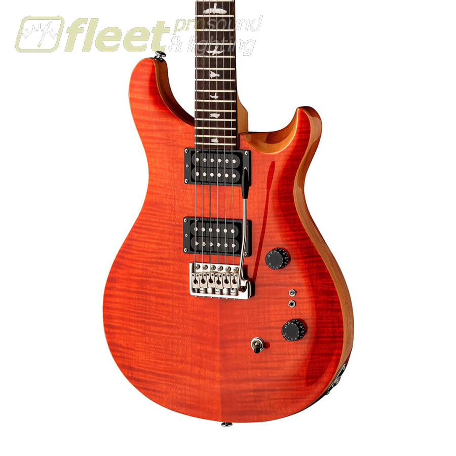 PRS SE Custom 24-08 Electric Guitar in Blood Orange w/ Gig Bag