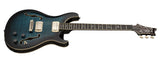 PRS Guitars SE Hollowbody II Piezo Electric-Acoustic Hybrid Guitar with Case - Peacock Blue Smokeburst