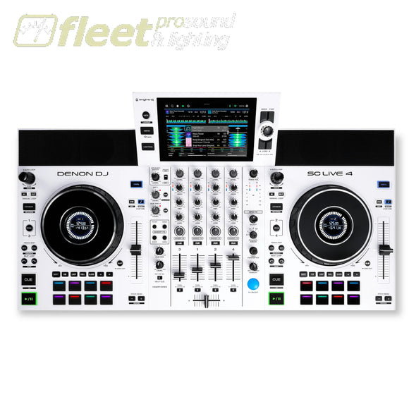 Denon DJ SC LIVE 4 Professional Standalone DJ Controller White DJ INTERFACES