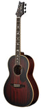 PRS SE P20 Parlor Guitar with PRS-Voiced Fishman Presys VT Pickup, Fire Red Burst- P20HHHECCCE1-FG : 116413::FG