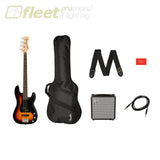 Fender Squier – Affinity PJ Bass Pack w/ Gig Bag – 3 Colour Sunburst – 0372980000 BASS STARTER PACKS
