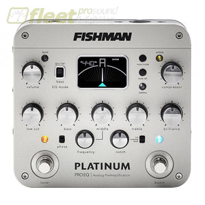 Fishman Platinum Pro EQ/DI Analog Preamp Class-A Preamp with 5 Band Tone Control PRO-PLT-201 ACOUSTIC GUITAR PREAMPS