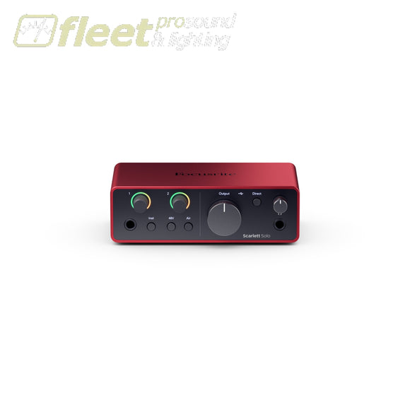 Focusrite Scarlett Solo 4TH Generation USB Interface - SCARLETTSOLOMK4 USB AUDIO INTERFACES