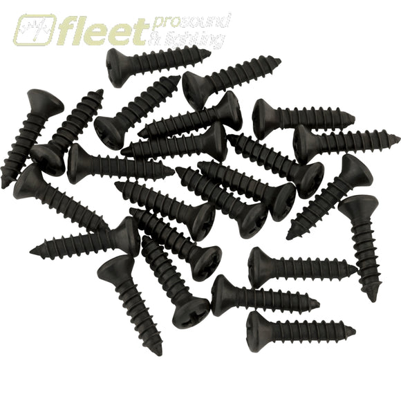 Fender Pickguard - Control Plate Mounting Screws (24) - Black - 0018113049 GUITAR PARTS