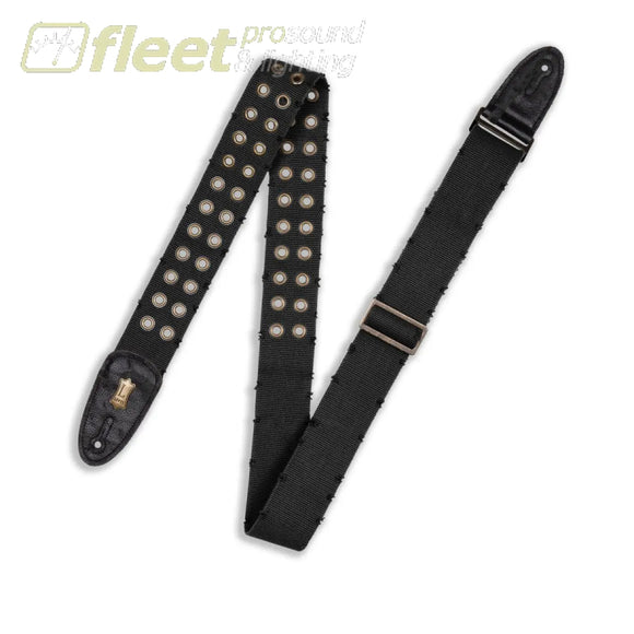 Levy’s – 2″ Wide Black Cotton Guitar Strap – MC8TWEY-BLK STRAPS
