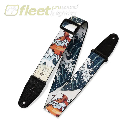 Levy’s – 2” Printed Polyester Guitar Strap – Koi Fish – MPD2-016 STRAPS