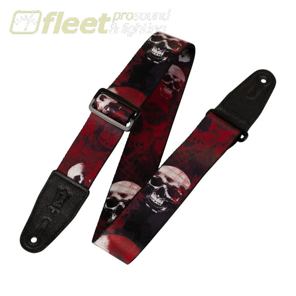 Levy’s – 2’’ Red Skull Polyester Strap - MPS2-093 STRAPS