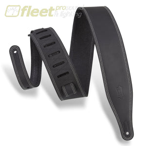 Levy’s M17BDS-BLK Butter Double Stitch Guitar Strap Black STRAPS