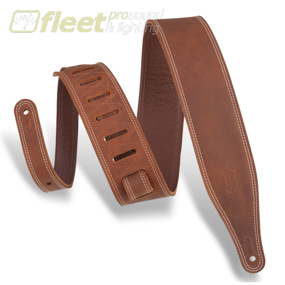 Levy’s M17BDS-BRN Butter Double Stitch Guitar Strap Brown STRAPS