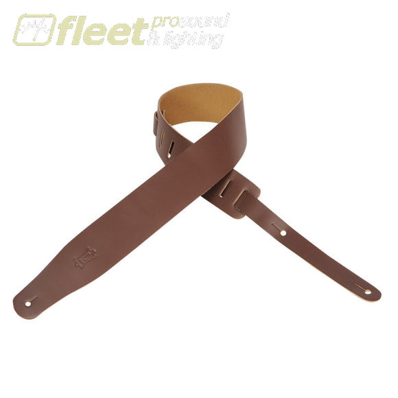 Levy’s Leathers M26-BRN 2.5 Leather Guitar Strap Brown STRAPS