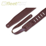 Levy’s M26GF-BRN 2 1/2″ Padded Garment Leather Guitar Strap Brown With Natural Suede Backing. STRAPS