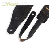 Levy’s M26PD-BLK Favourite Padded Black Leather Guitar Strap 3 STRAPS