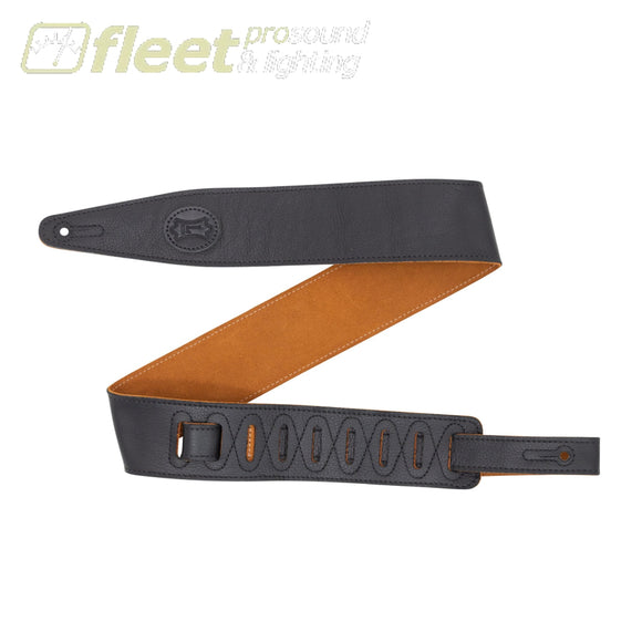 Levy’s MG317ST-BLK-HNY 2.5″ Black Garment Leather Strap with Honey Suede Backing STRAPS