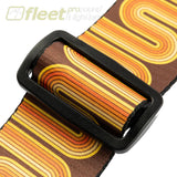 Levy’s Mid Century Modern Series Guitar Strap - Brown and Orange Sunset Groove - MP2MCM-001 STRAPS
