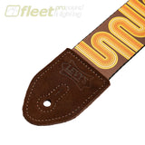 Levy’s Mid Century Modern Series Guitar Strap - Brown and Orange Sunset Groove - MP2MCM-001 STRAPS