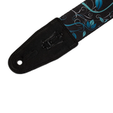 Levy's 2" Polyester Guitar Strap - Blue Flower - MPD2-038