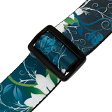 Levy's 2" Polyester Guitar Strap - Blue Flower - MPD2-038