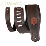 Levys Classic Padded Leather Guitar Strap in Dark Brown - MSS2-DBR STRAPS