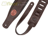 Levys Classic Padded Leather Guitar Strap in Dark Brown - MSS2-DBR STRAPS