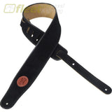Levy’s MSS3-BLK 2 1/2″ Black Suede Guitar Strap With Suede Backing And Black Piping STRAPS