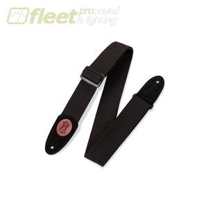 Levy’s MSSC8-BLK 2 Cotton Guitar Strap Black STRAPS