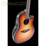 Ovation CS24X 7C Celebrity Standard Exotic Quilt Maple Acoustic / Electric Guitar Cognac Burst / Natural Gloss 6 STRING ACOUSTIC