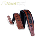 Levy’s PM31-WAL 3Carving Leather Strap with Foam Pad Walnut STRAPS