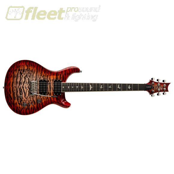 PRS SE Custom 2408 Electric Guitar in Charcoal Cherry Burst - C844CG SOLID BODY GUITARS
