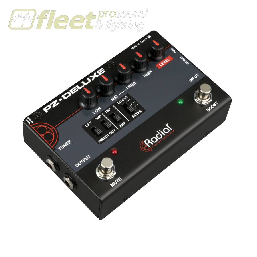 Radial PZ Deluxe Acoustic Instrument Preamp – Fleet Pro Sound