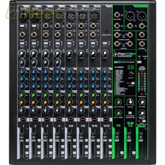 Mackie ProFX12v3 12-Channel Professional Effects Mixer with USB MIXERS UNDER 24 CHANNEL