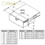 PENN R2293-3UK 14’’ Deep 3U Tour Grade Heavy Duty Rack Drawer with Slam Lock and Key Lock Key (Copy) RACK HARDWARE