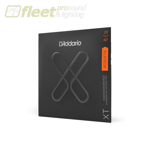 D’Addario Extra Light Coated Acoustic Guitar Strings XTAPB1047 10-47 GUITAR STRINGS