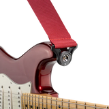 Auto Lock Polypro Guitar Strap, Red - PWSAL401
