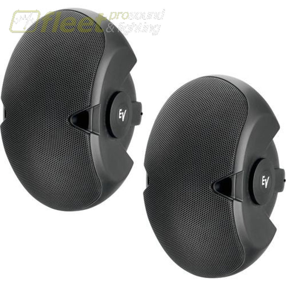 Electro-Voice EVID4.2T w/ transformer - Dual 4 surface mount speaker pair - black WALL MOUNT SPEAKERS