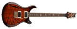 PRS SE Custom 24 Semi Hollow Piezo Electric Guitar in Orange Tiger Smokeburst - CP4FFRIN1-OB