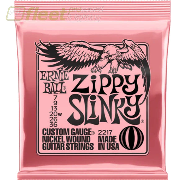 Ernie Ball 2217EB Zippy Slinky Nickel Wound 7-36 Electric Guitar Strings GUITAR STRINGS