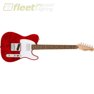 Squier Affinity Series Telecaster FMT SH Laurel Fingerboard - Crimson Red Transparent - 0378280538 SOLID BODY GUITARS